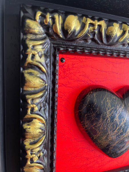 Love Heart - Black marble