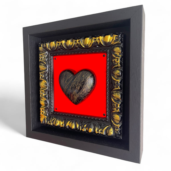 Love Heart - Black marble
