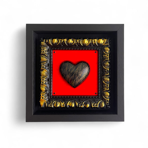 Love Heart - Black marble