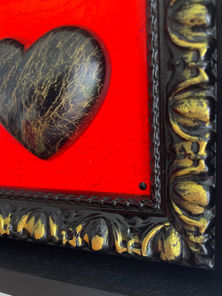 Love Heart - Black marble