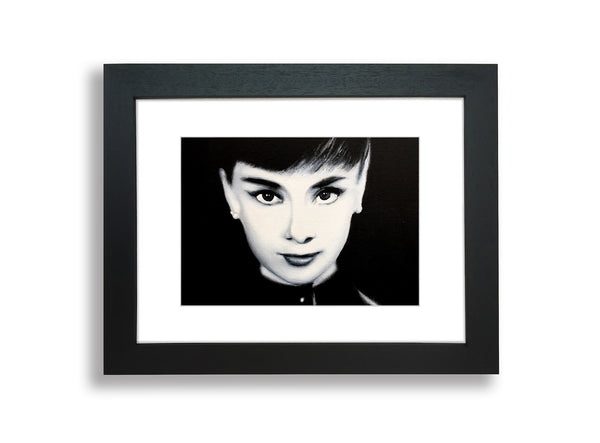 framed audrey hepburn art