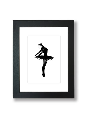 dancer art print framed