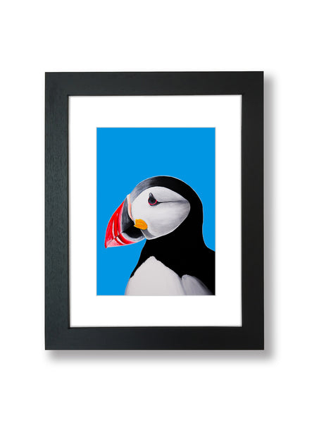 puffin art framed