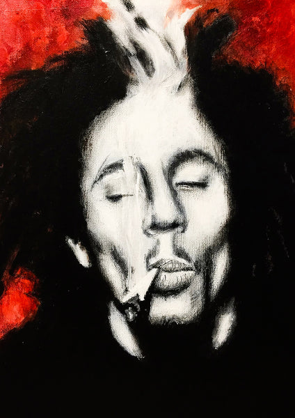 new bob marley art painting