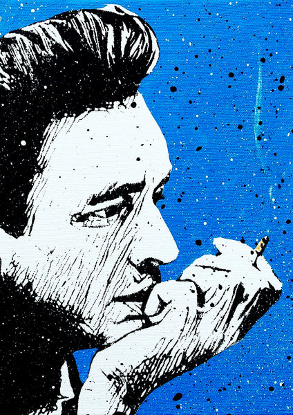 Johnny Cash Painting