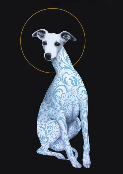whippet dog art